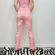 Baby Pink Jacquard Trousers (S)