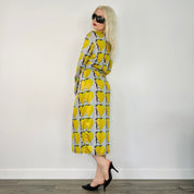 Digital Print Longsleeve Midi Dress (OS)