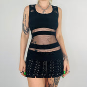 Cyber Mesh Stretch Tank (S)