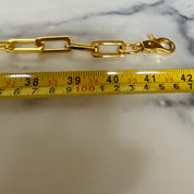 Gold tone chain belt