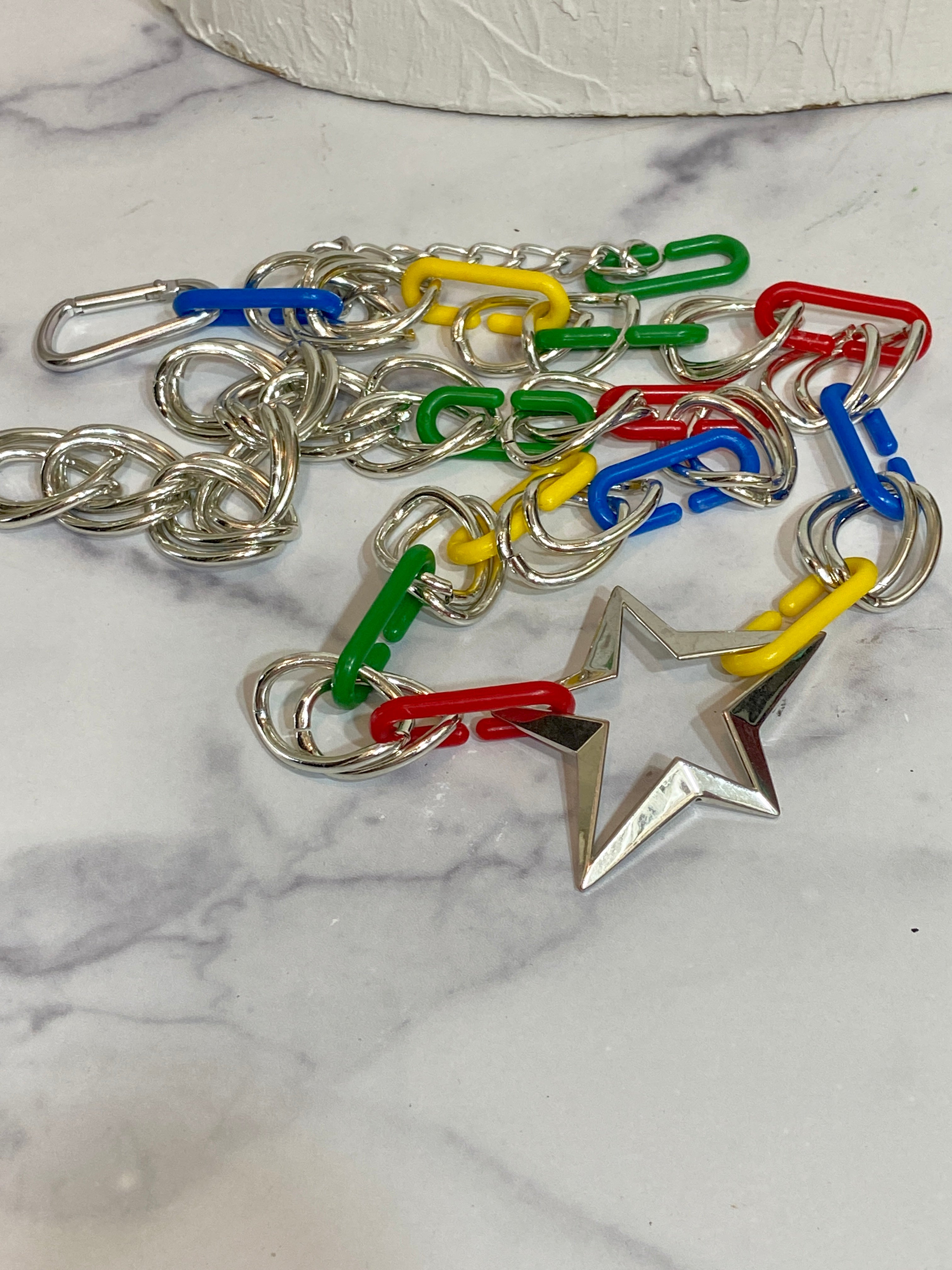 Star belt in colors chain