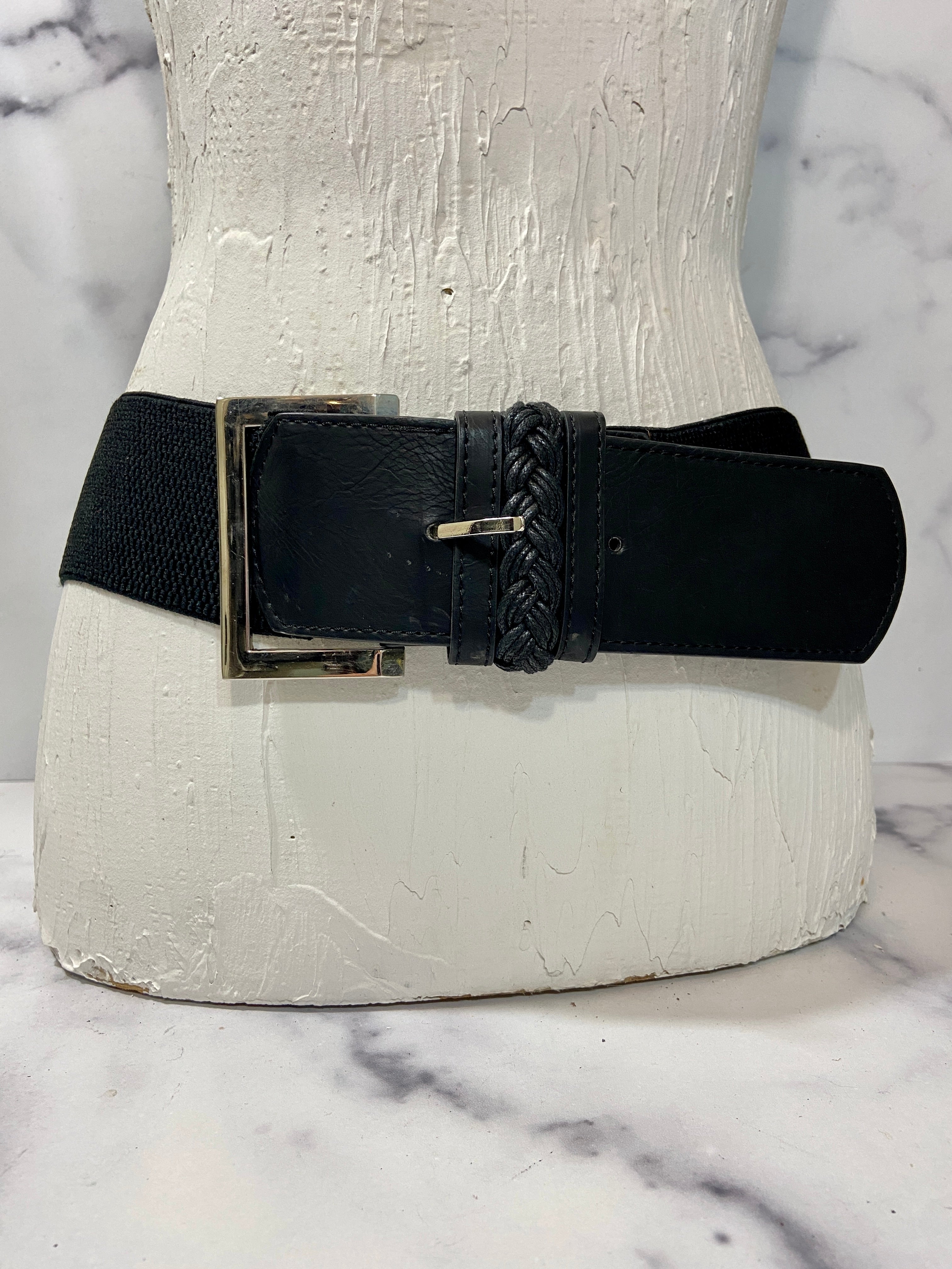 Black Waist Belt Stretch