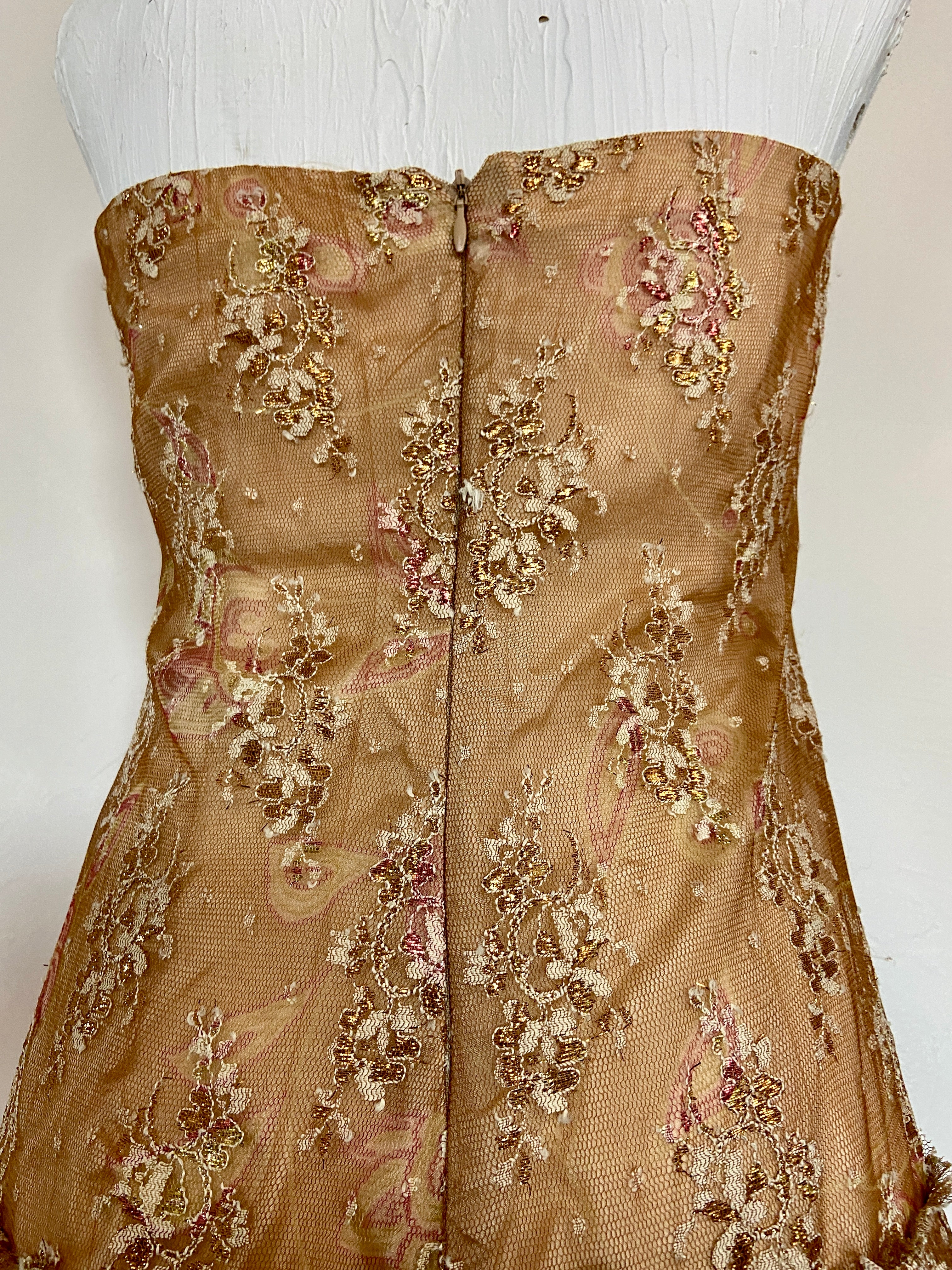 Strapless Gold Maxi (M)