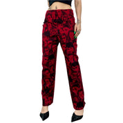 Allover Face Print Vintage Pants (2XL)