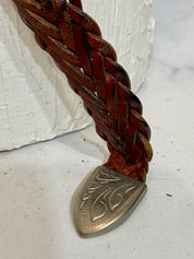 Vintage Bally braided leather belt