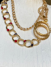 Gold &colors waist chain belt