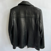 90s buttery leather jacket - S/M