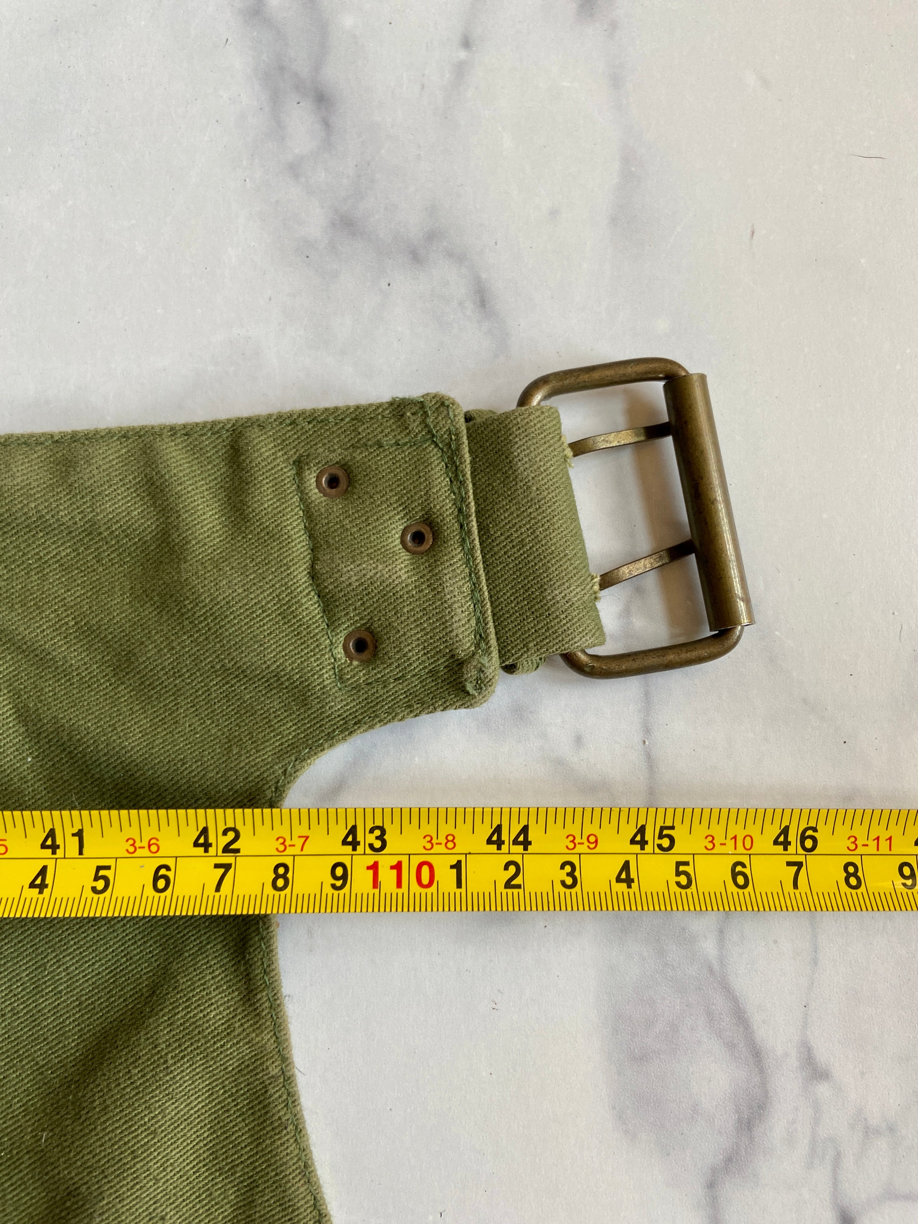 Olive green pocket belt
