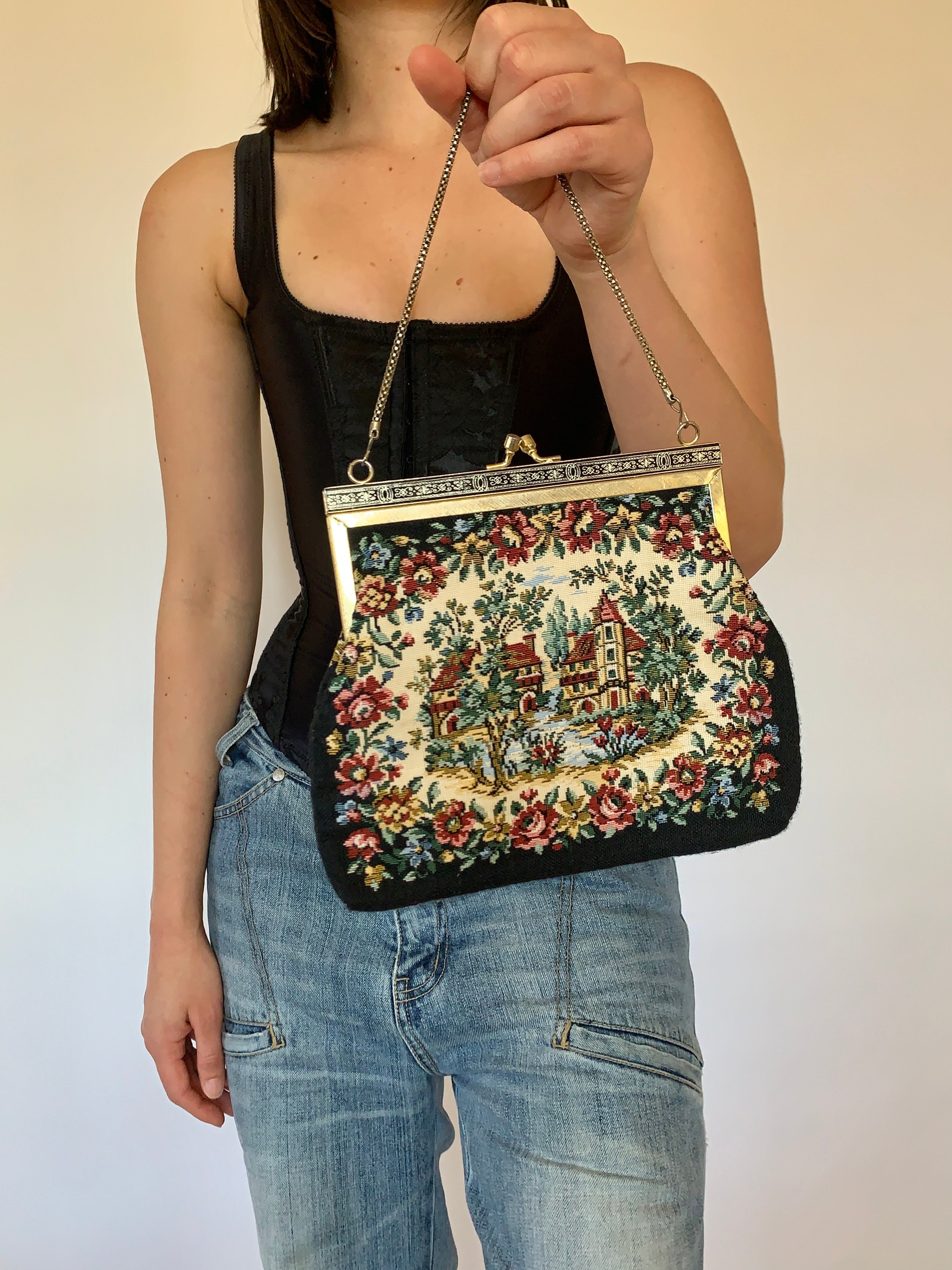 Vintage Embroidered Purse