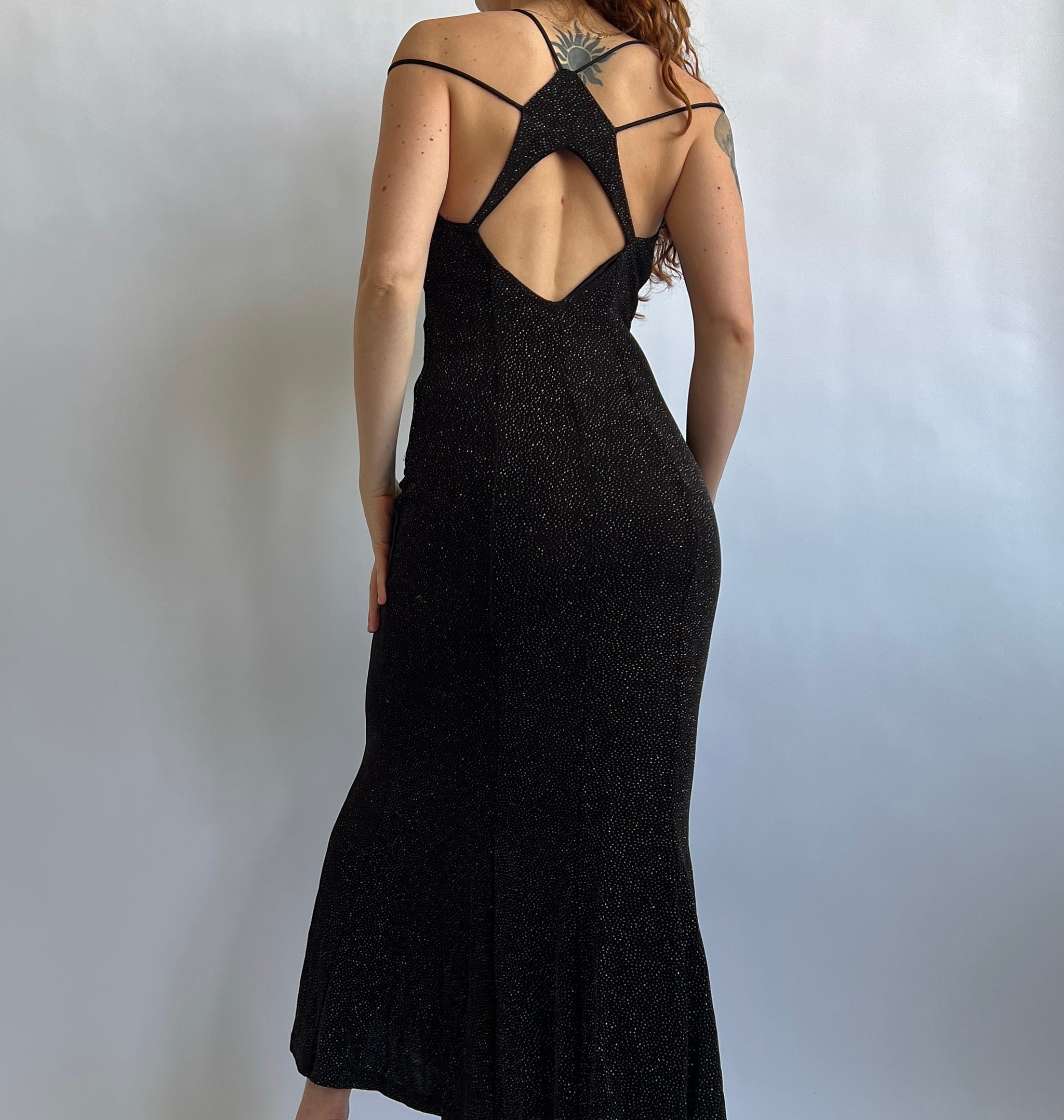 90s black glitter formal dress (M/L) Holy Thrift 90s black glitter formal dress (M/L) Holy Thrift