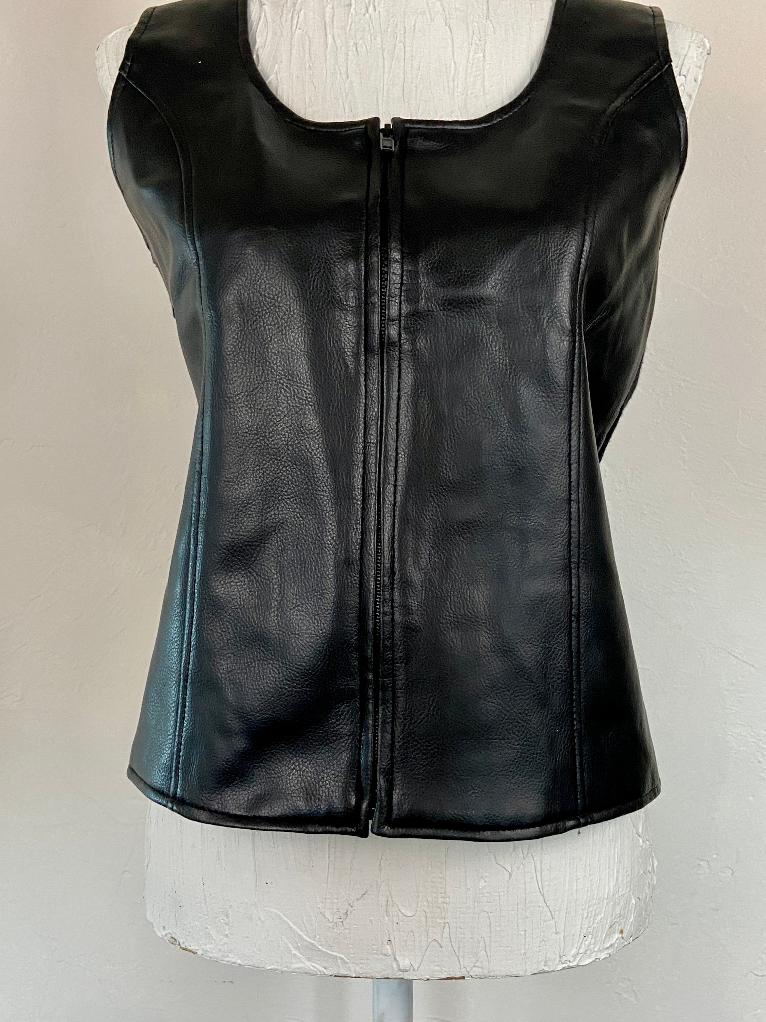 B.B.Dakota black leather vest