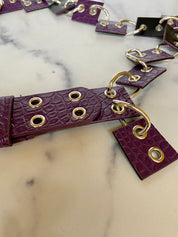 Purple wired belt