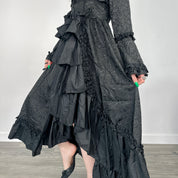 Whimsigoth Victorian Midi Dress (Small)