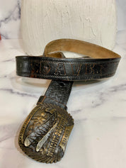 Vintage solid brass belt