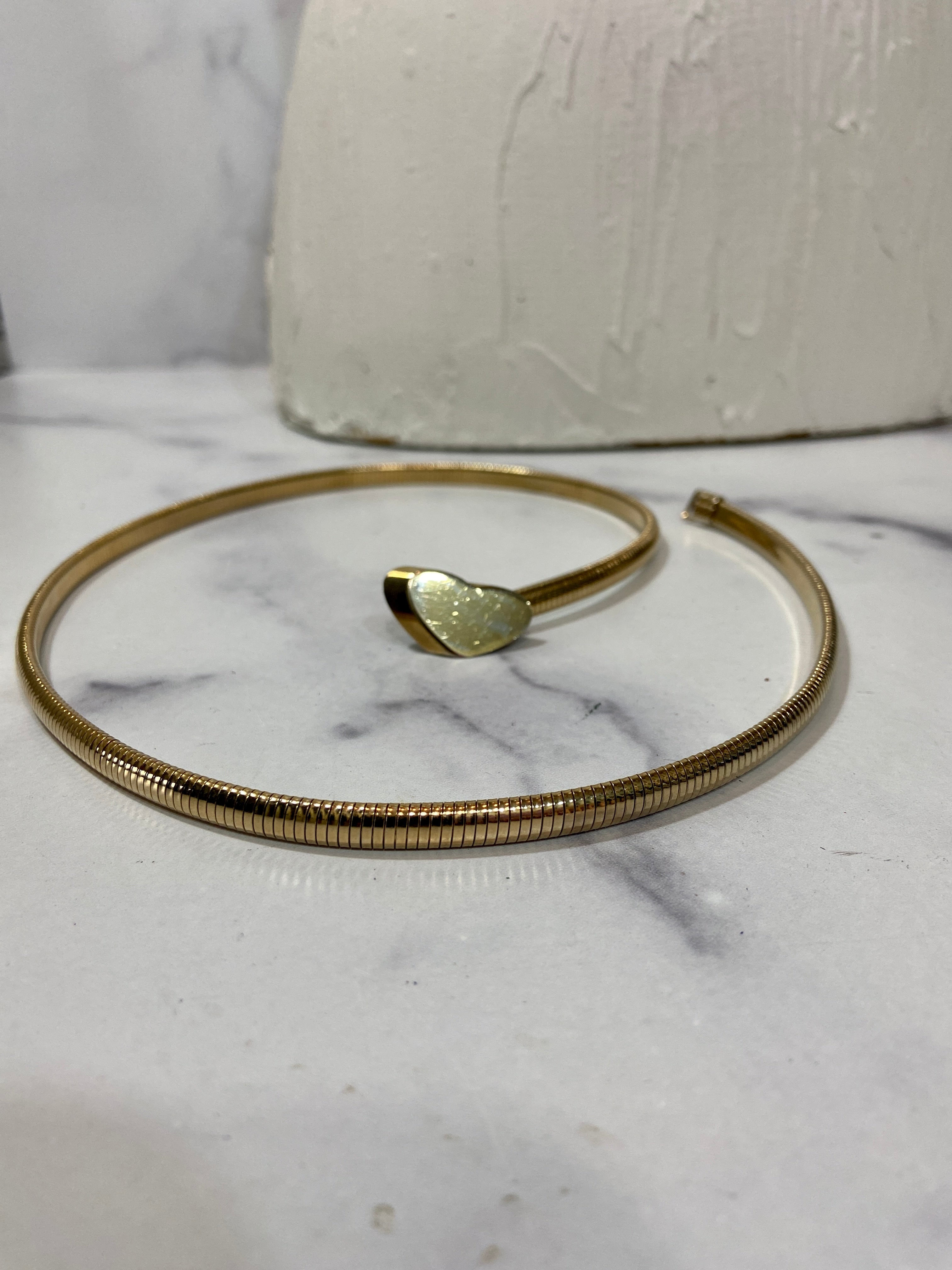 Vintage stretch Expansion heart belt