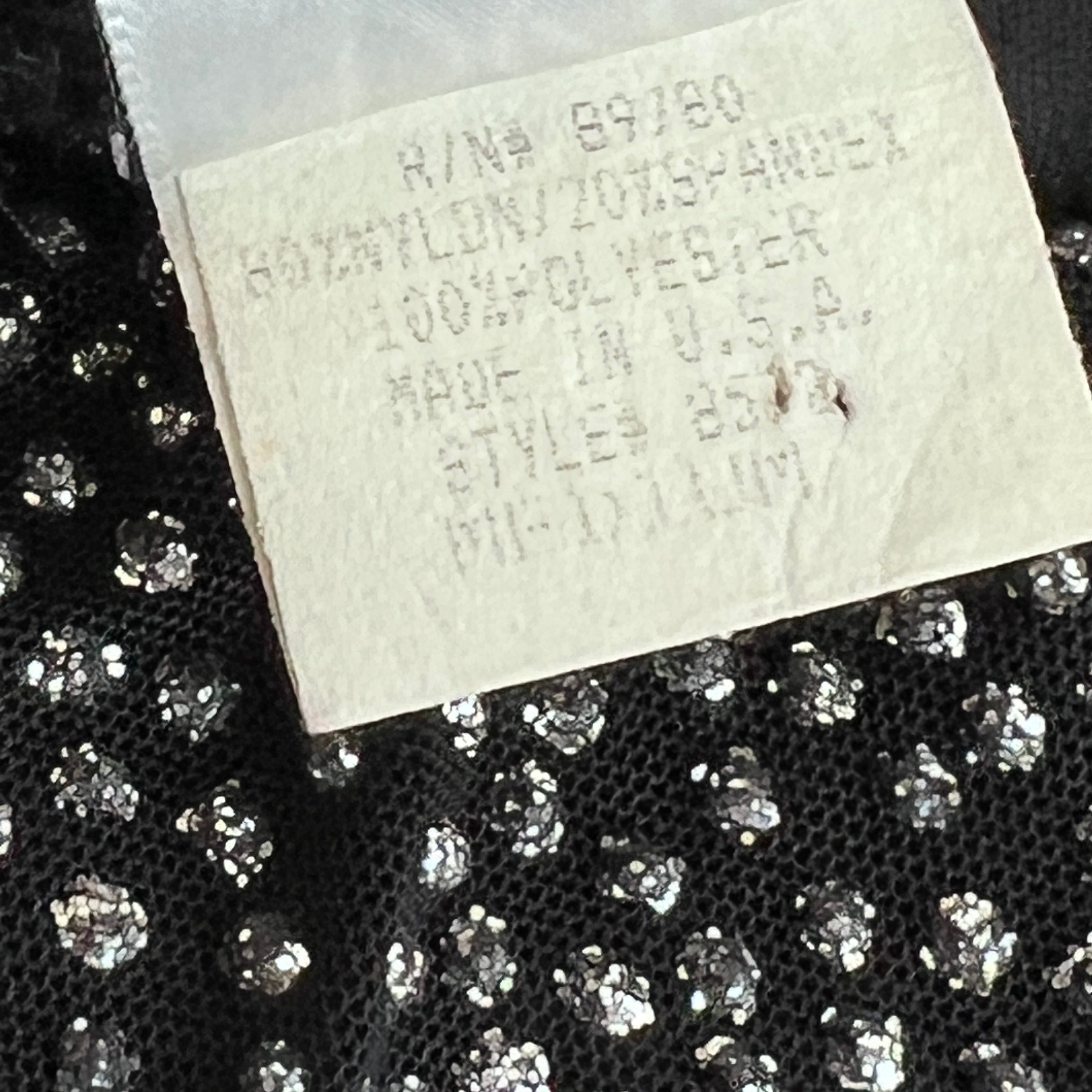 Vintage 90s raining glitter mini dress - M/L