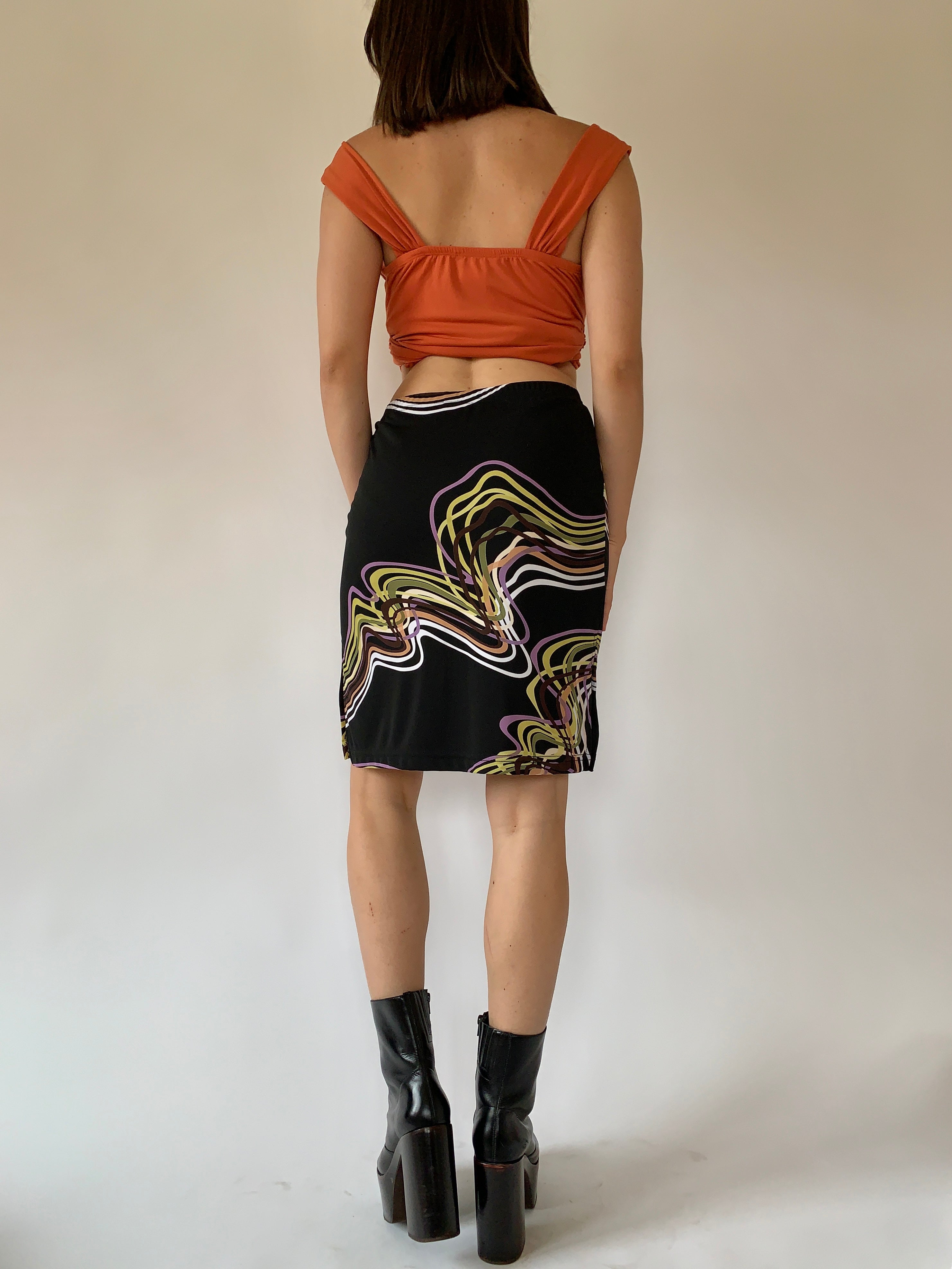 Vintage 1990s Abstract Midi (S)
