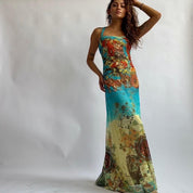 Save the Queen print maxi dress - S/M