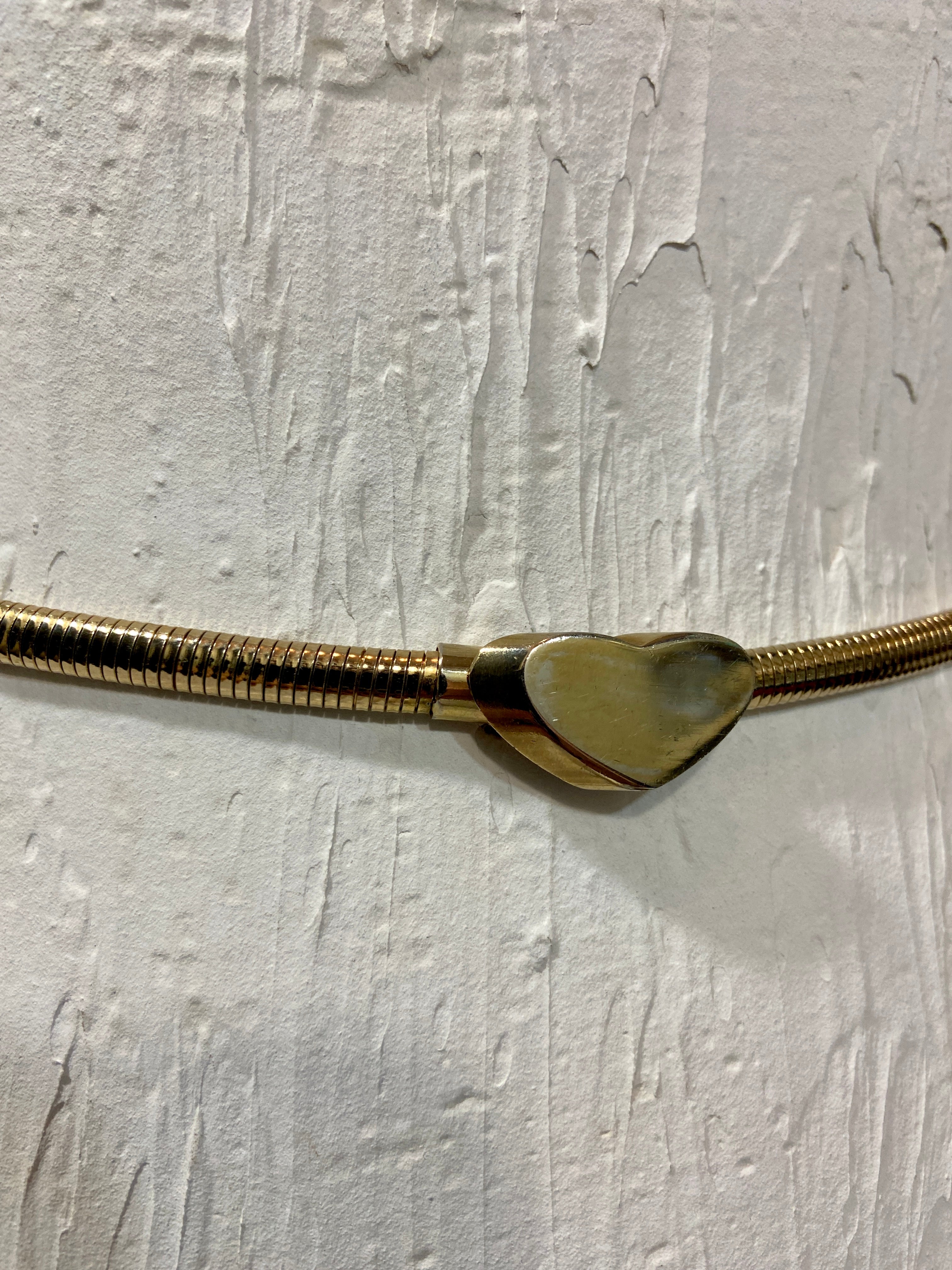 Vintage stretch Expansion heart belt