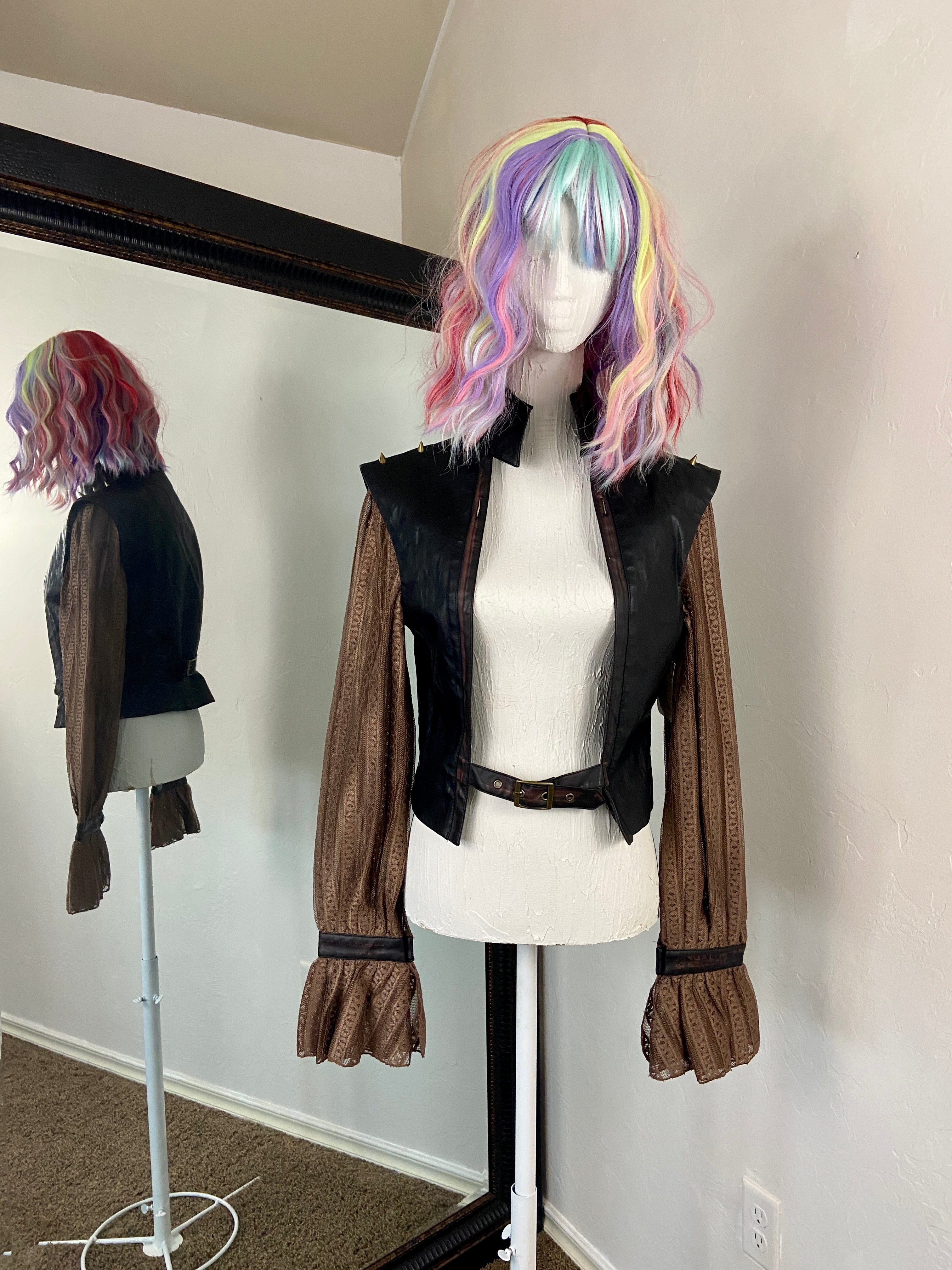 Steampunk spiked jacket