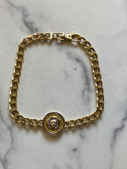 Gold lion choker