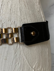 BLACK CHAIN LINK BELT