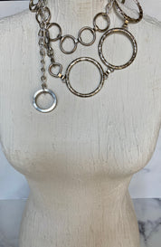 Metal circle chain belt