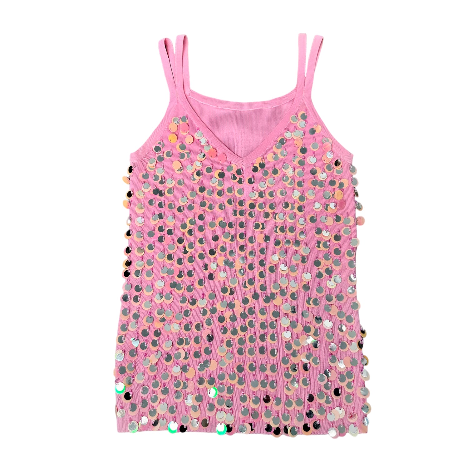 Vintage Sequin Tank Top (S)