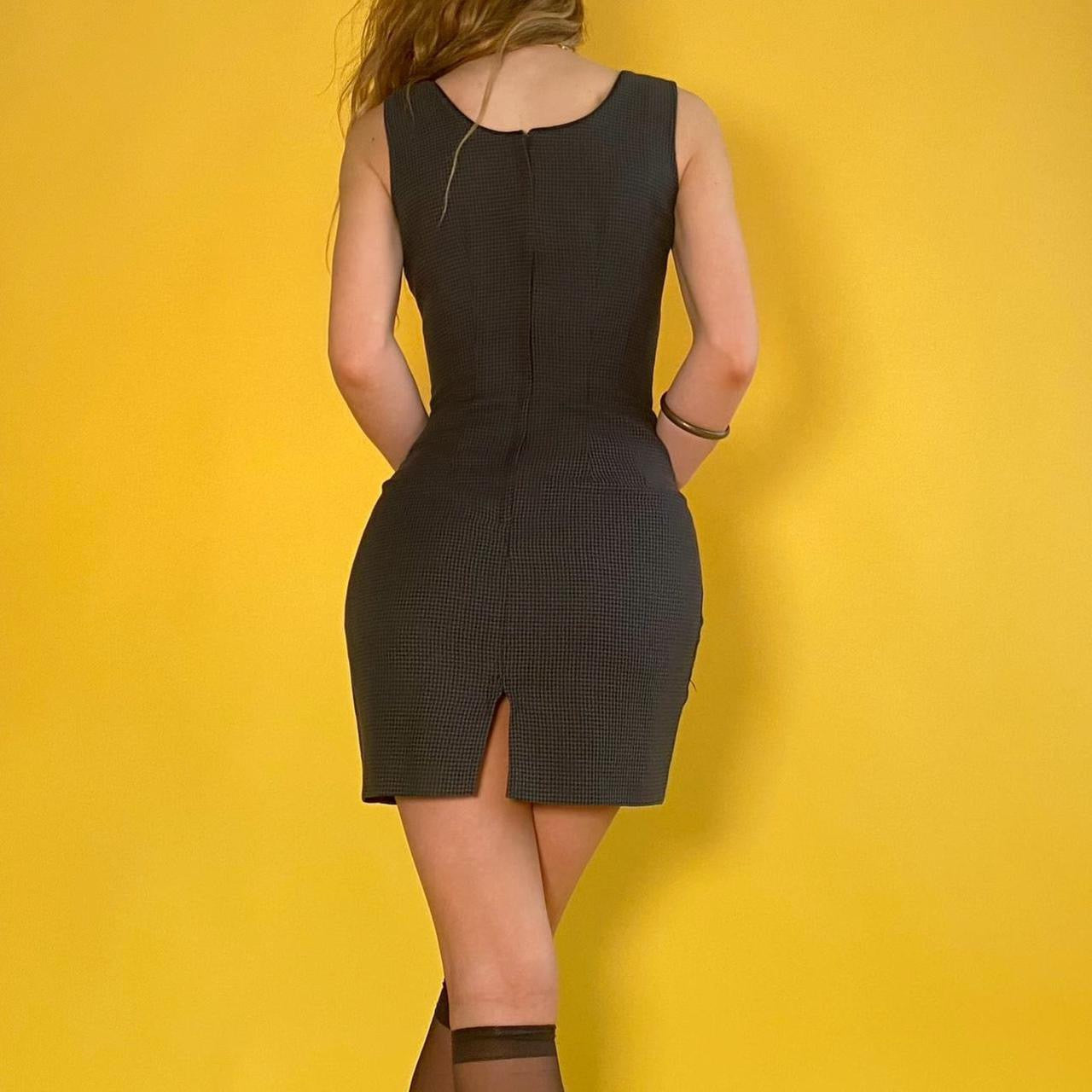 Vintage Houndstooth Tank Dress