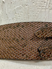 Vegan Faux Leather Belt Snake Reptile