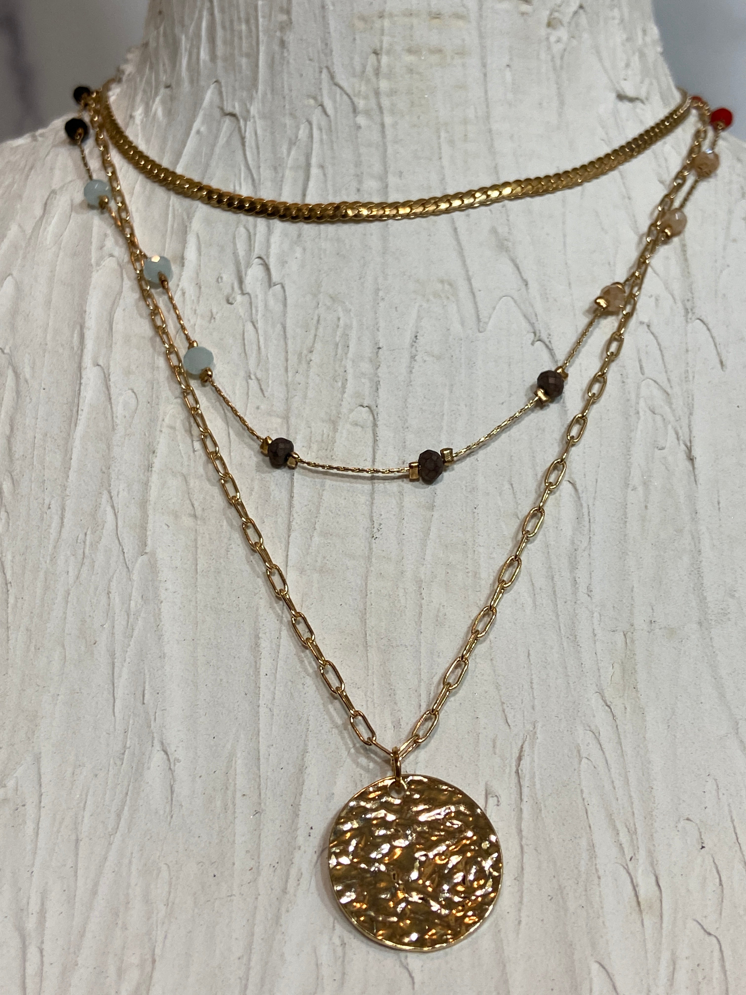 Gold layer necklaces