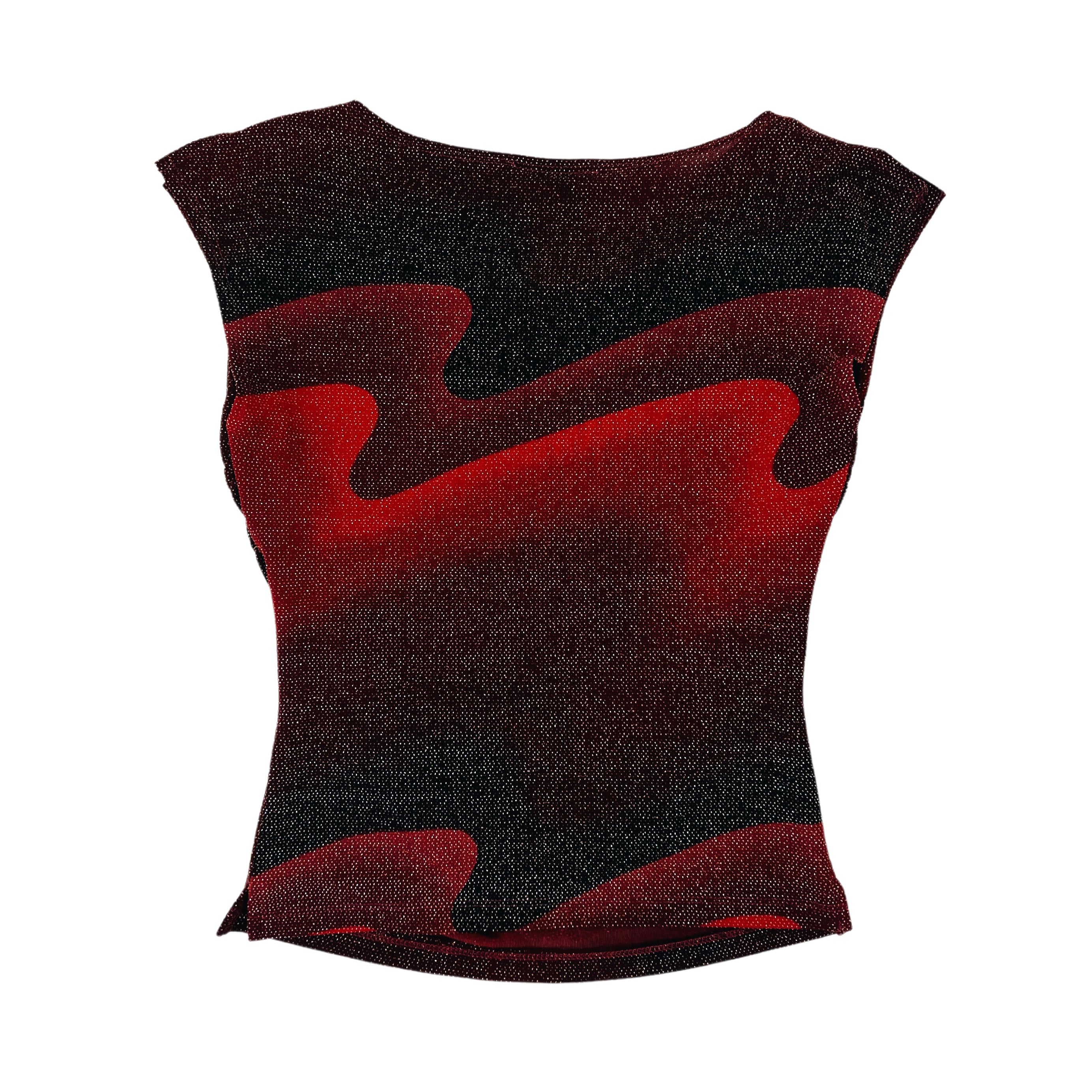 90s Drapey Glitter Top (M)