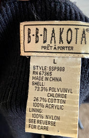 B.B.Dakota black leather vest