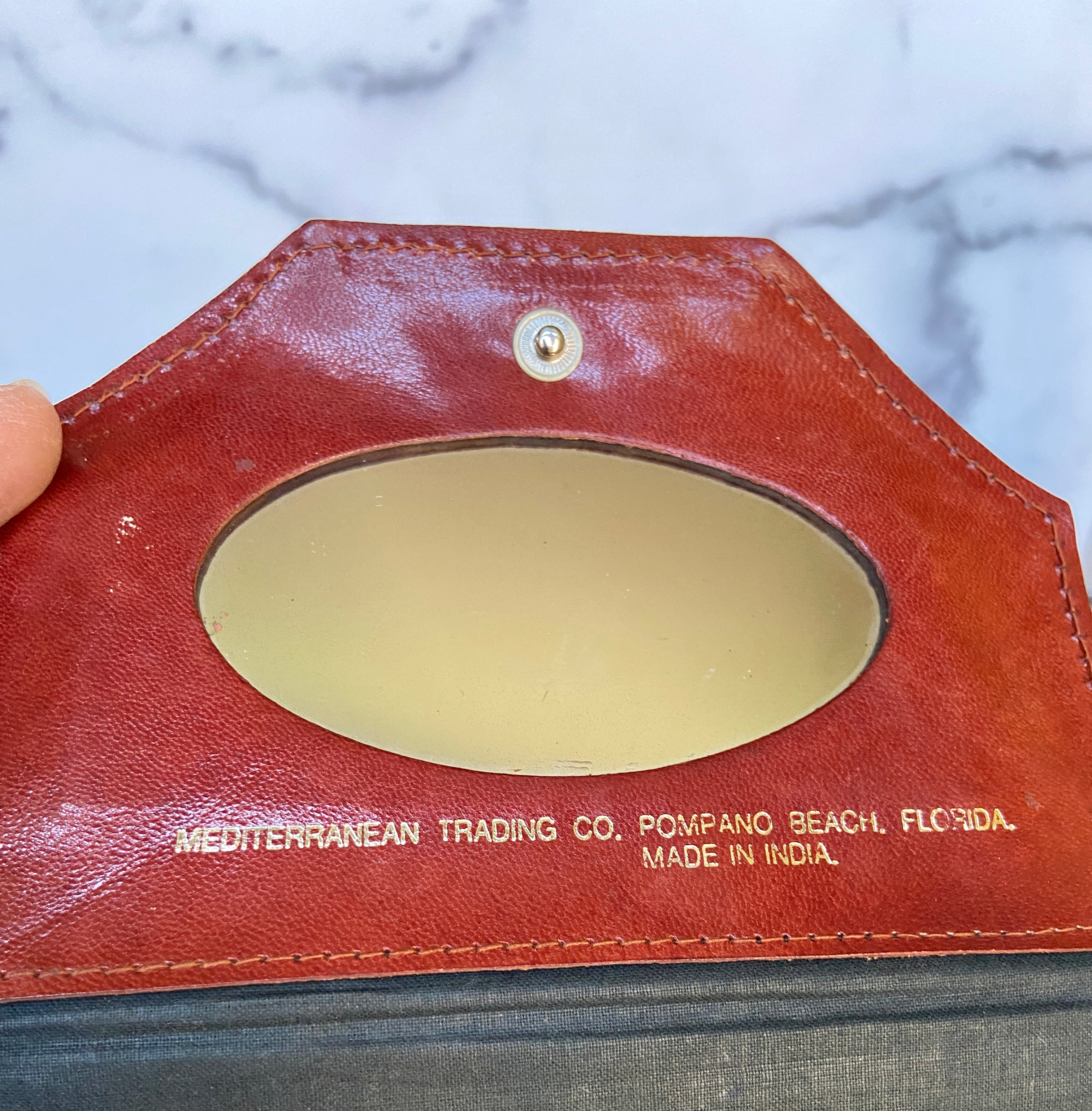Vintage Genuine Leather  Shoulder Strap Purse Handbag...