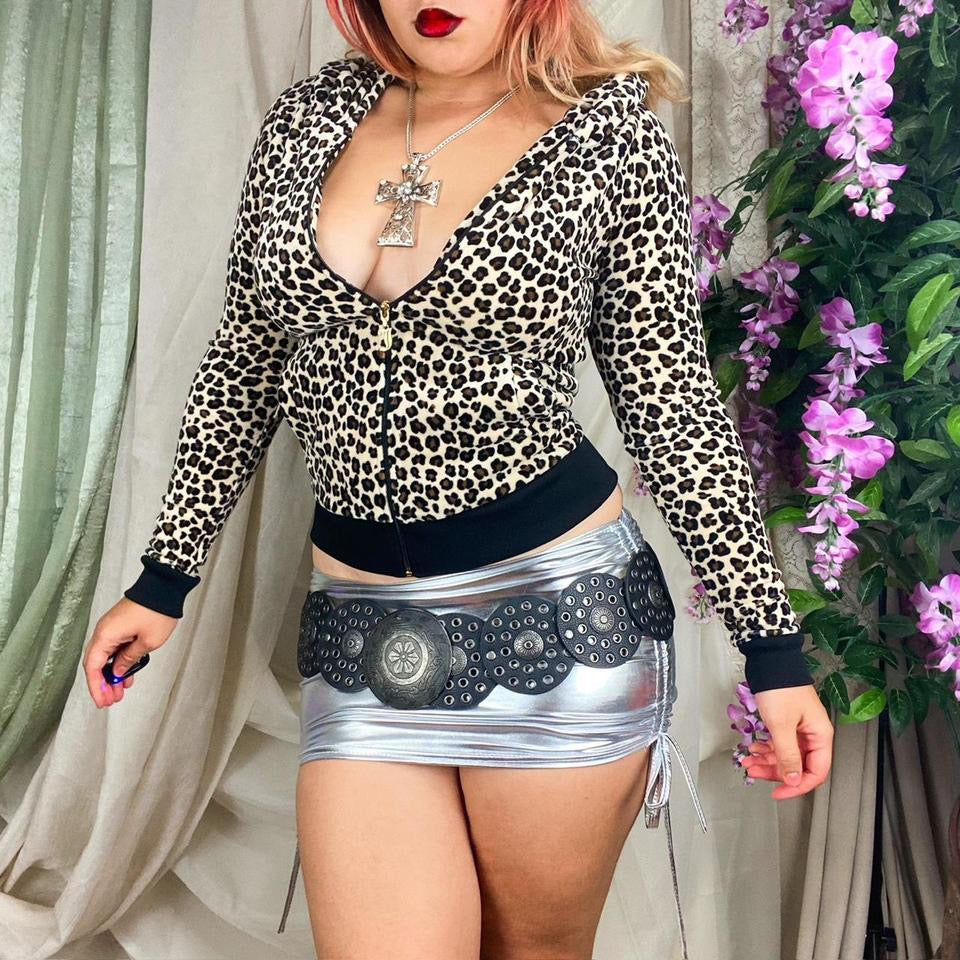 Y2K Juicy Couture Leopard Track Jacket (XS)