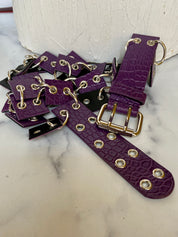 Purple wired belt