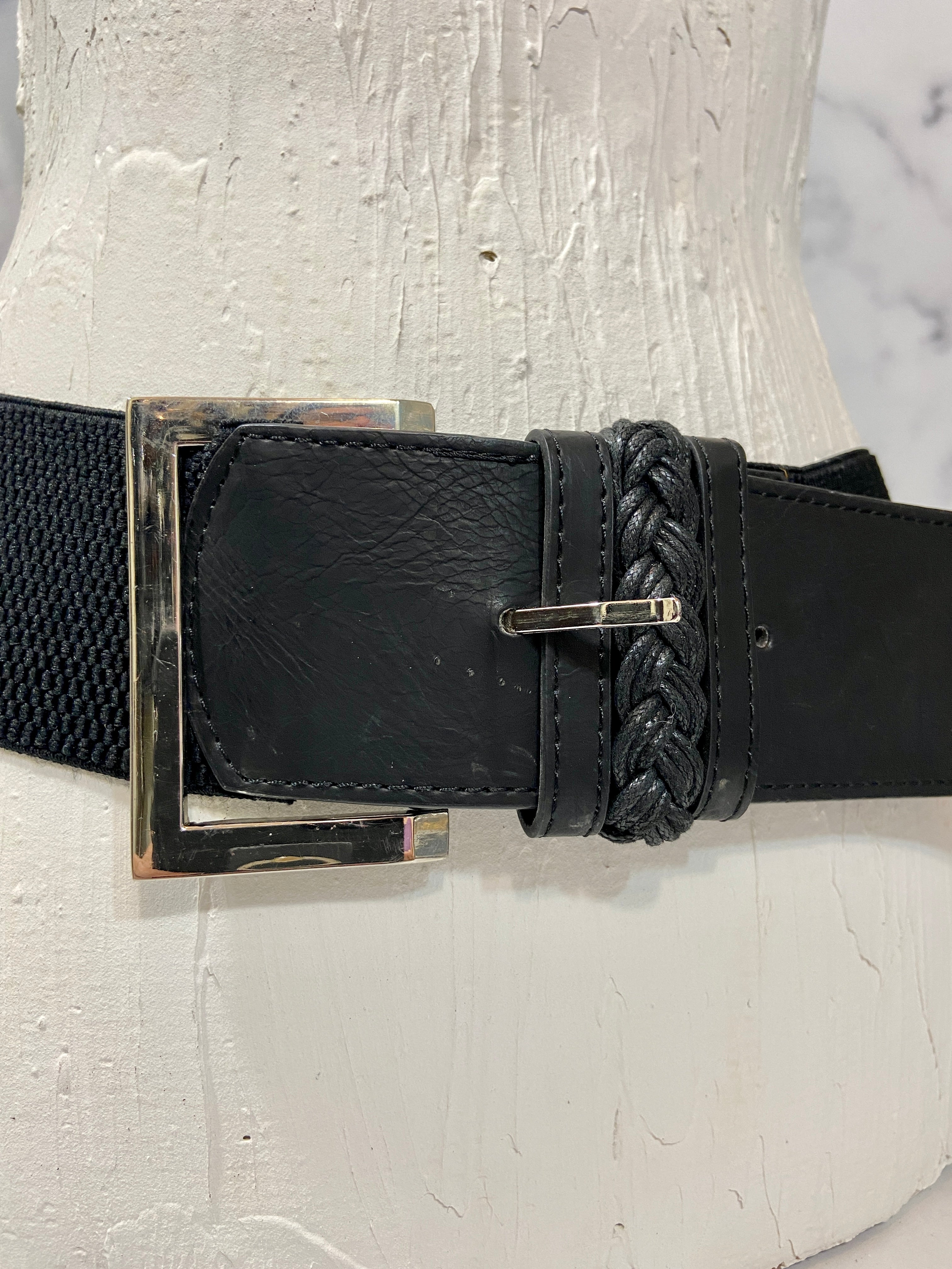 Black Waist Belt Stretch