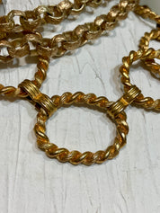 Vintage heavy gold link chain belt