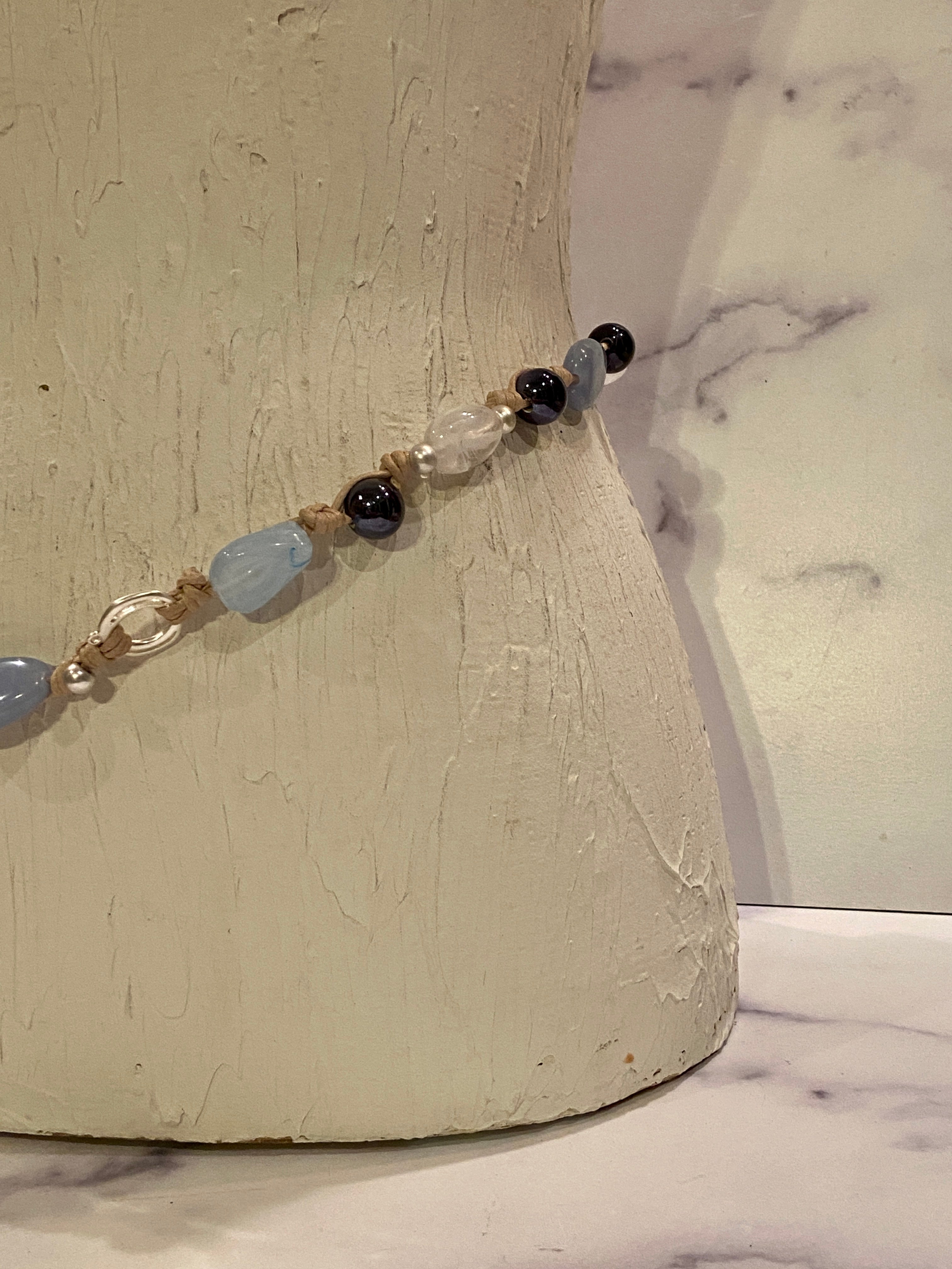 Big beads and chain waist belt