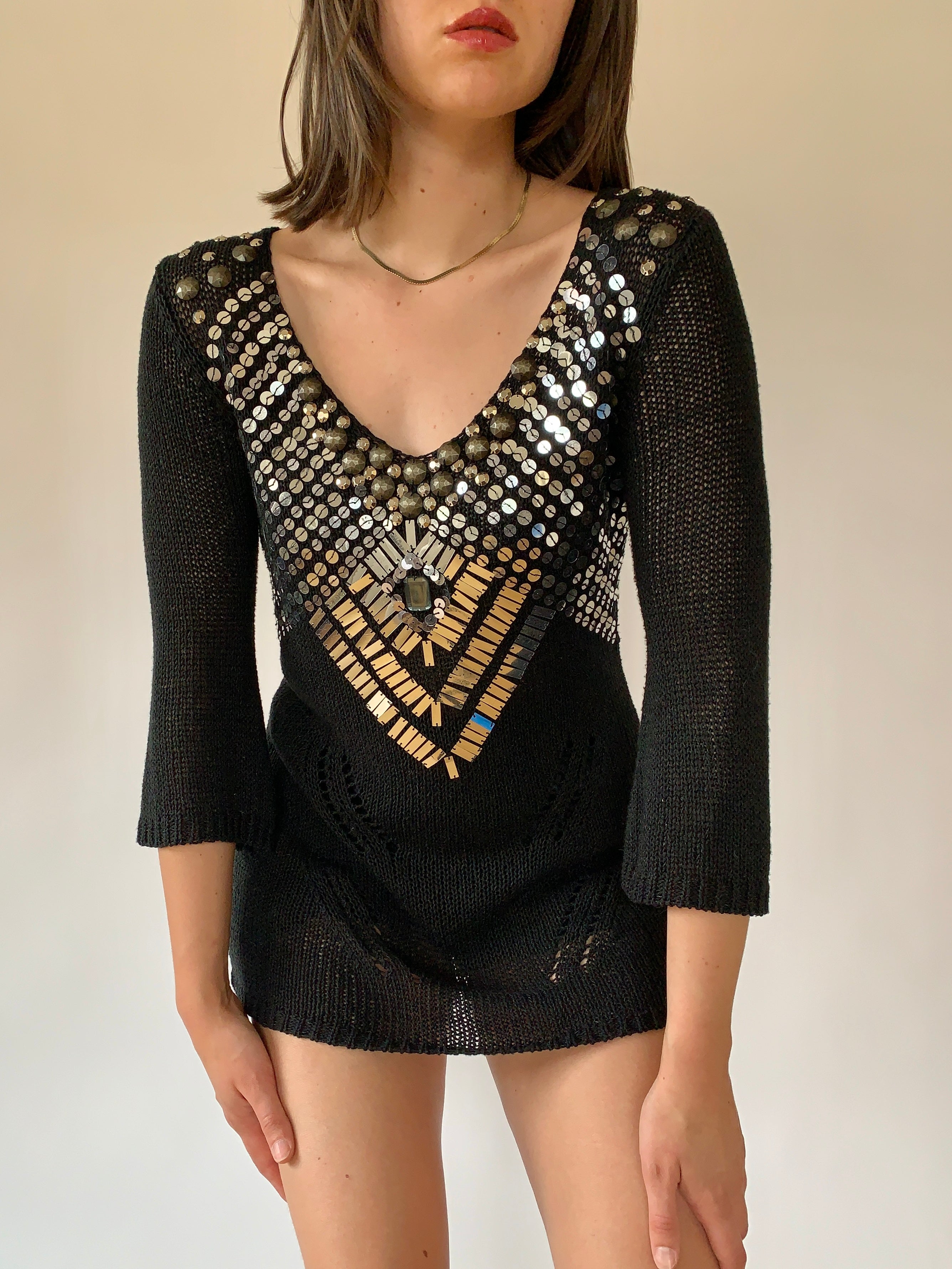 Y2K Sequin Tunic (M)