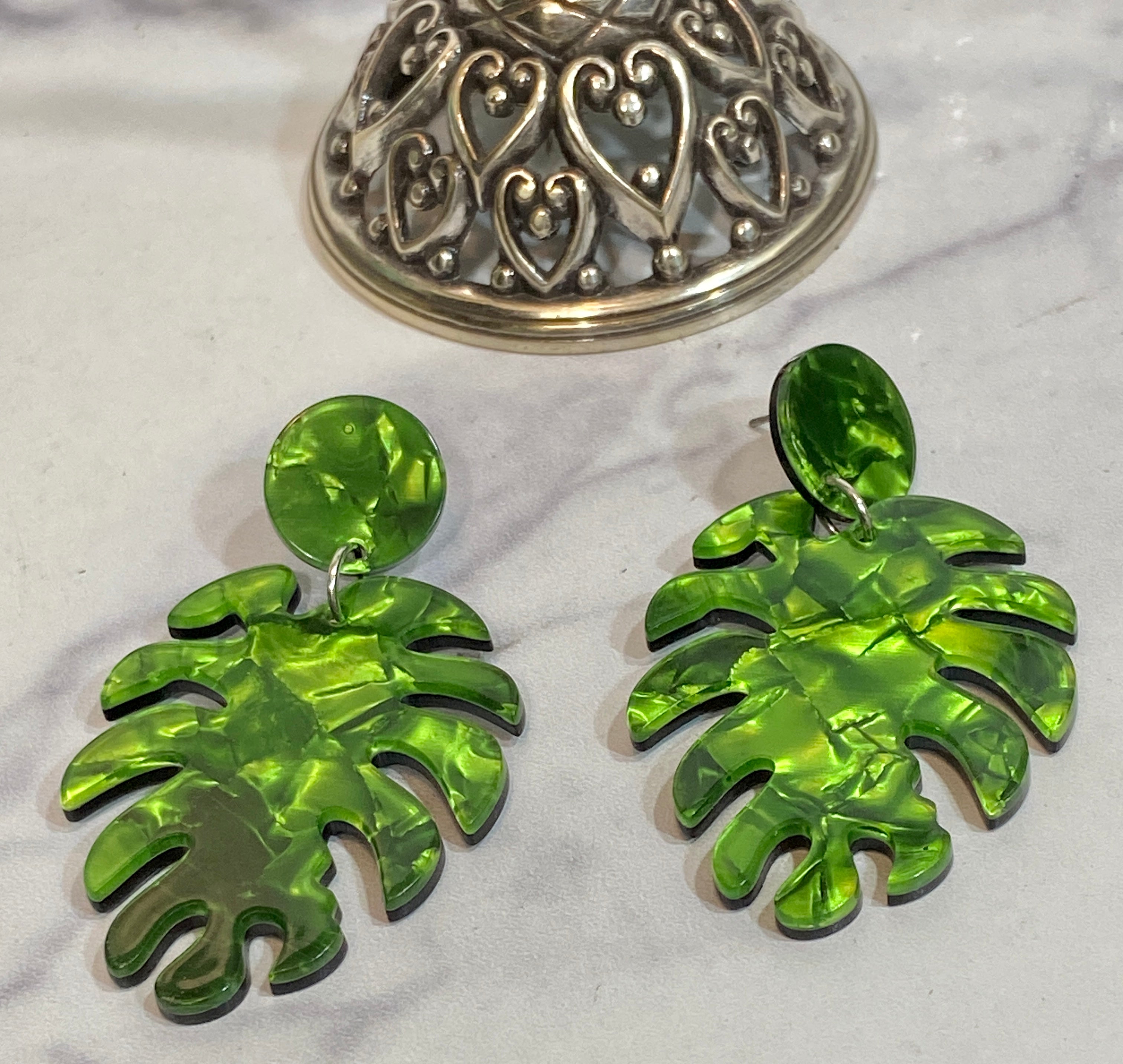 Kiko Palm Leaf Earrings