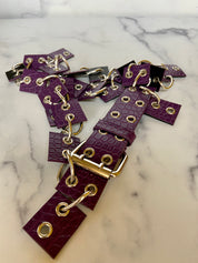 Purple wired belt