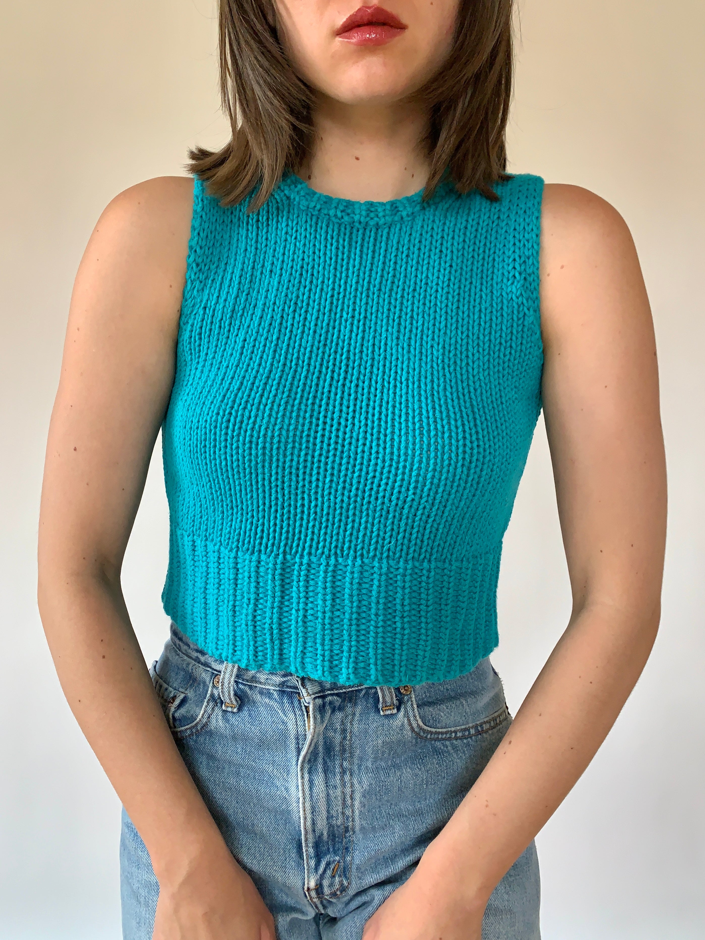 Y2K Aqua Knit (XS)