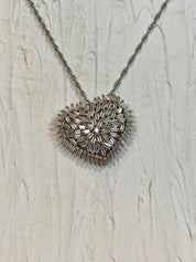 Crystal heart shaped necklace