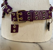 Purple wired belt