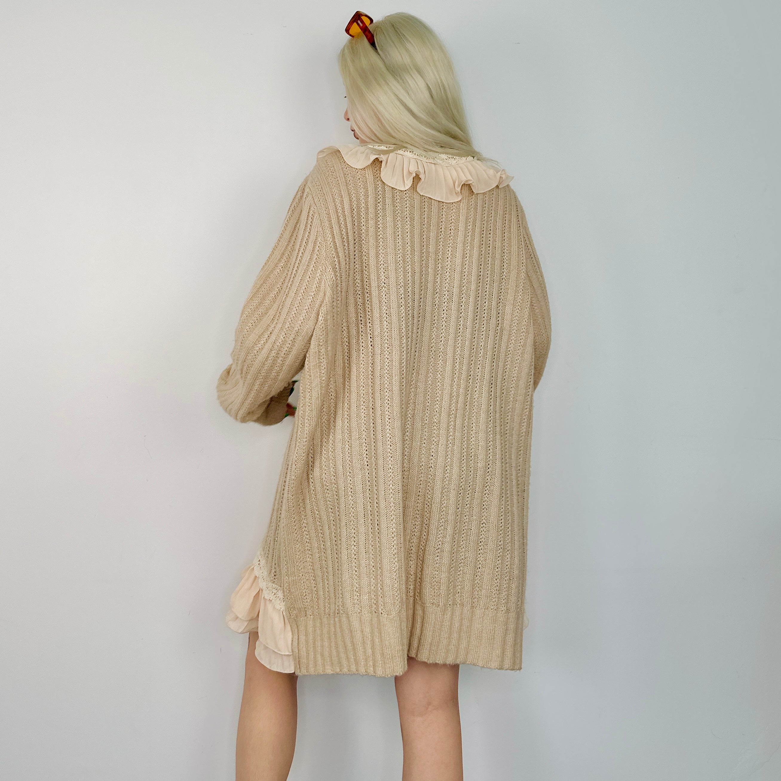 Knit Ruffle Cardigan