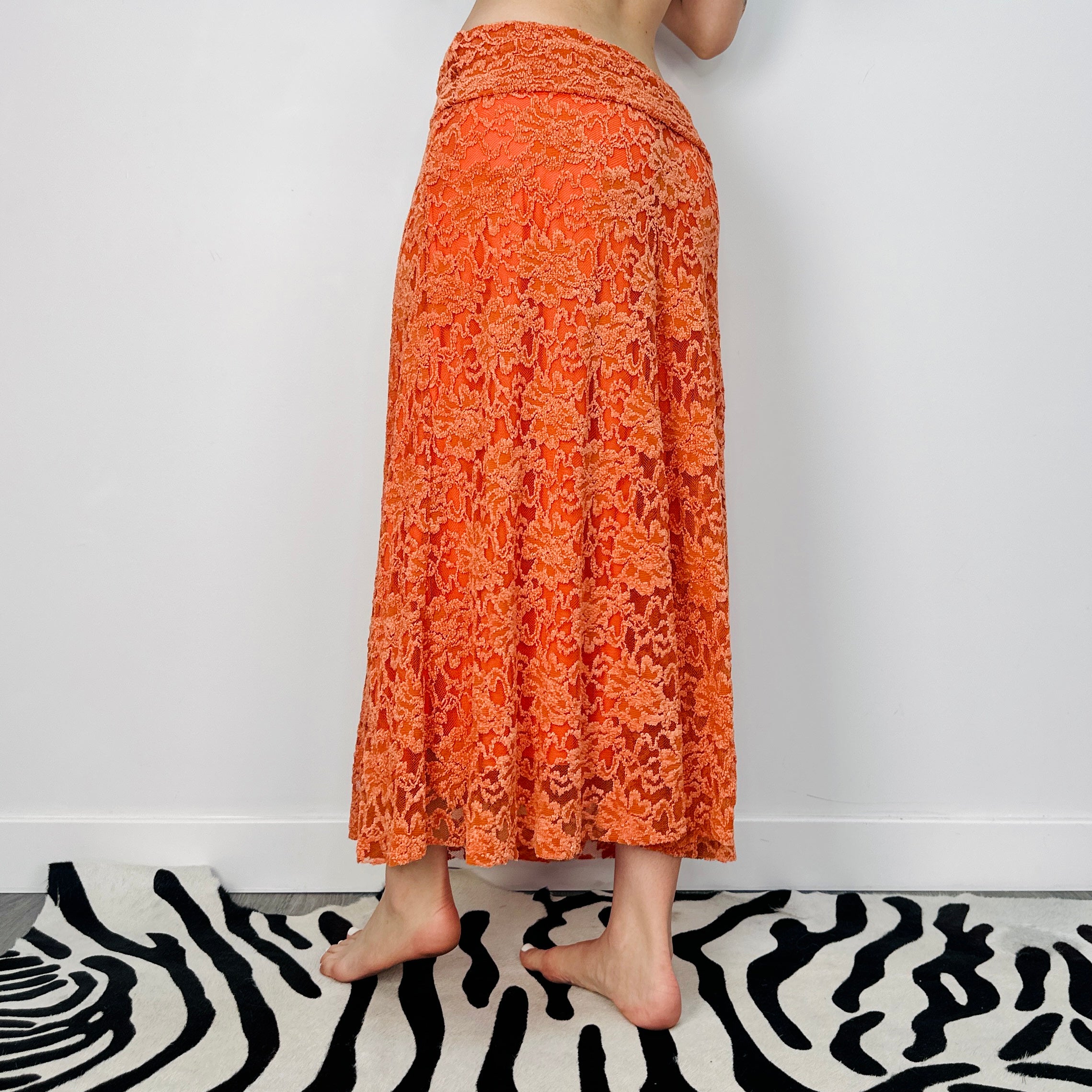 Deadstock Lace Maxi Skirt (XS-L)