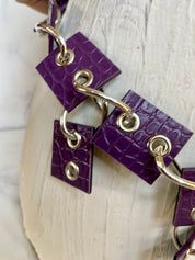 Purple wired belt