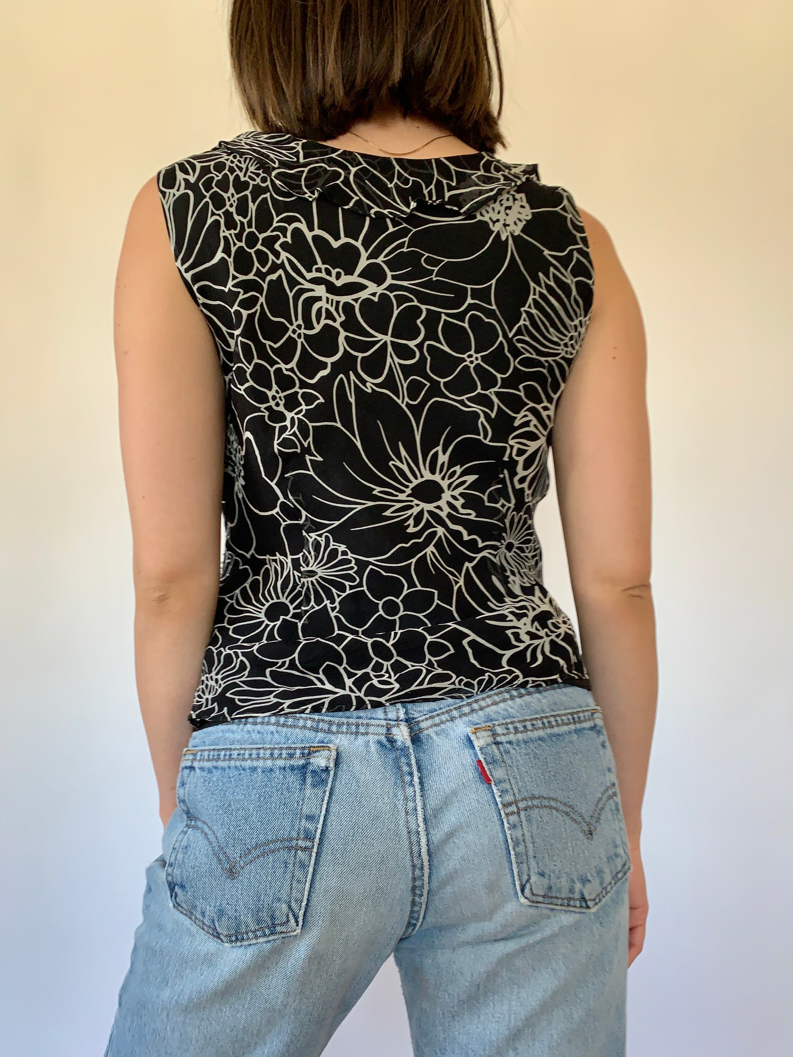 Vintage 1990s Silk Blouse (M)