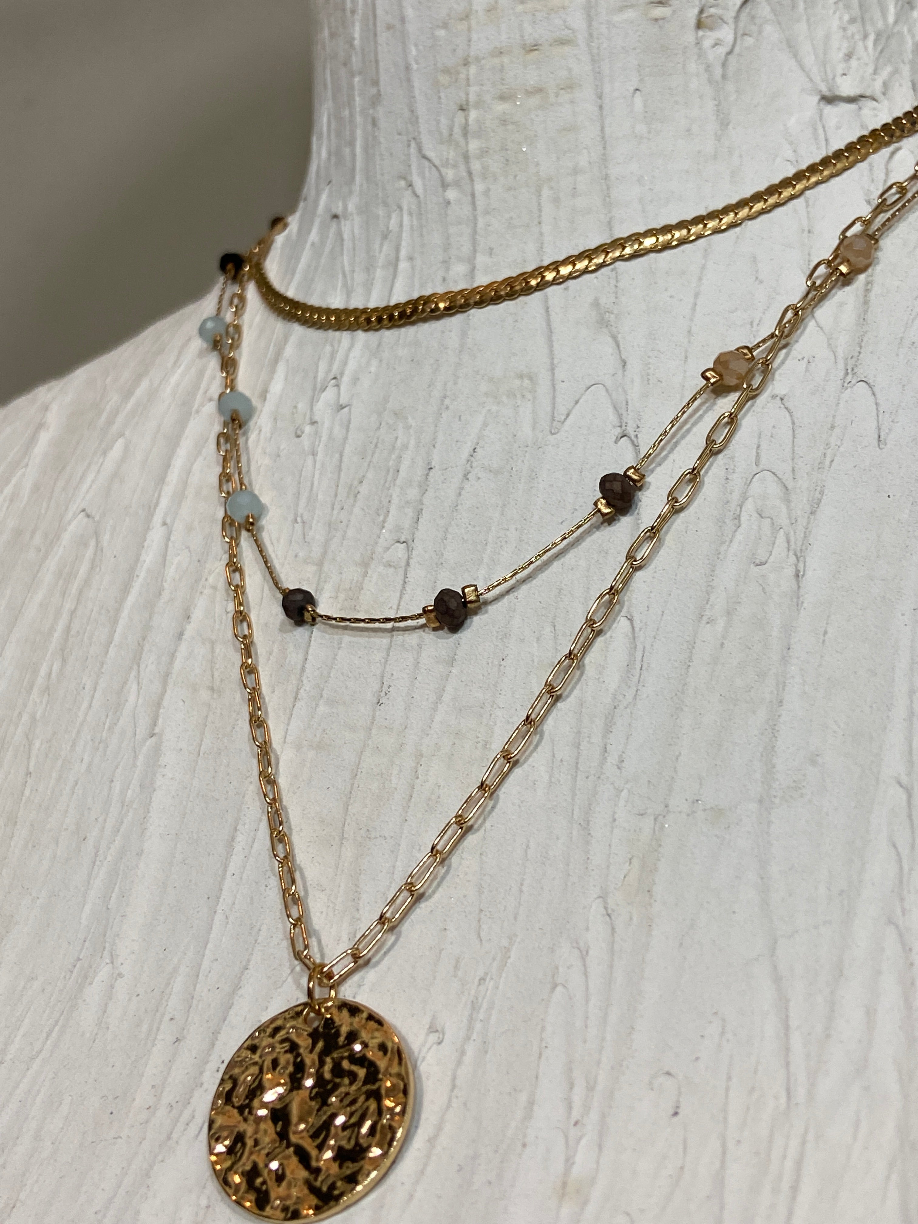 Gold layer necklaces